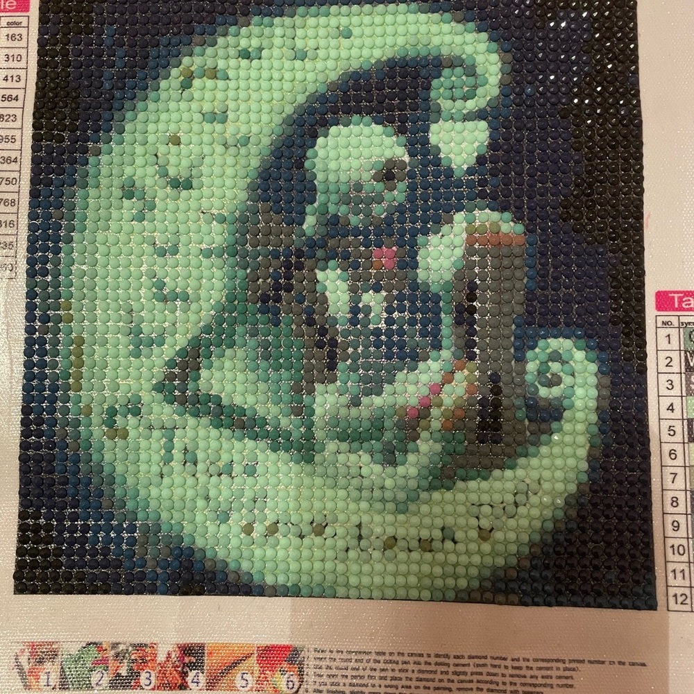 Glow-in-the-Dark Moon Art Piece